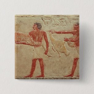 Badge Carré 5 Cm Soulagement dépeignant des employés