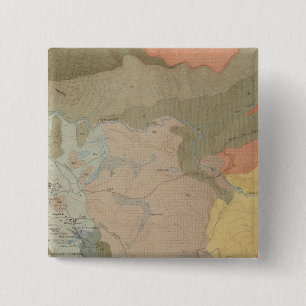 Badge Carré 5 Cm Sources thermales Mammoth et environs