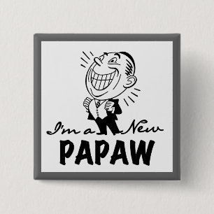 Badge Carré 5 Cm Souriant de nouveaux t-shirts et cadeaux Papaw