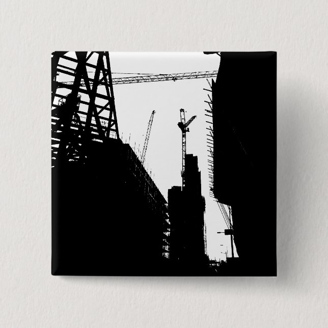 Badge Carré 5 Cm Sous la contrainte (Devant)