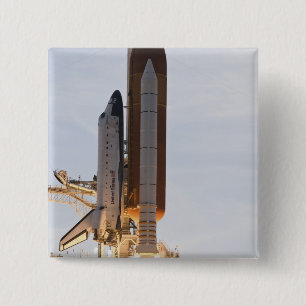 Badge Carré 5 Cm Space Shuttle Endeavor se lève sur 2