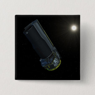 Badge Carré 5 Cm Spitzer vu dans la lumière visible