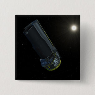 Badge Carré 5 Cm Spitzer vu en lumière visible