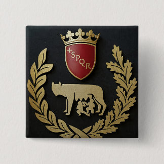 Badge Carré 5 Cm +SPQR Boto Pro Rome