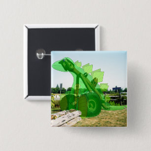 Badge Carré 5 Cm Squelette industriel
