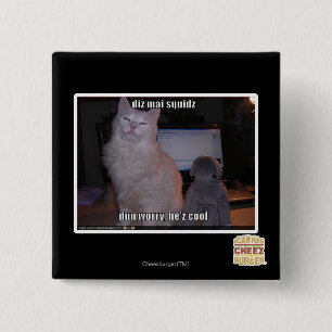 Badge Carré 5 Cm squidz de l'AMI de diz