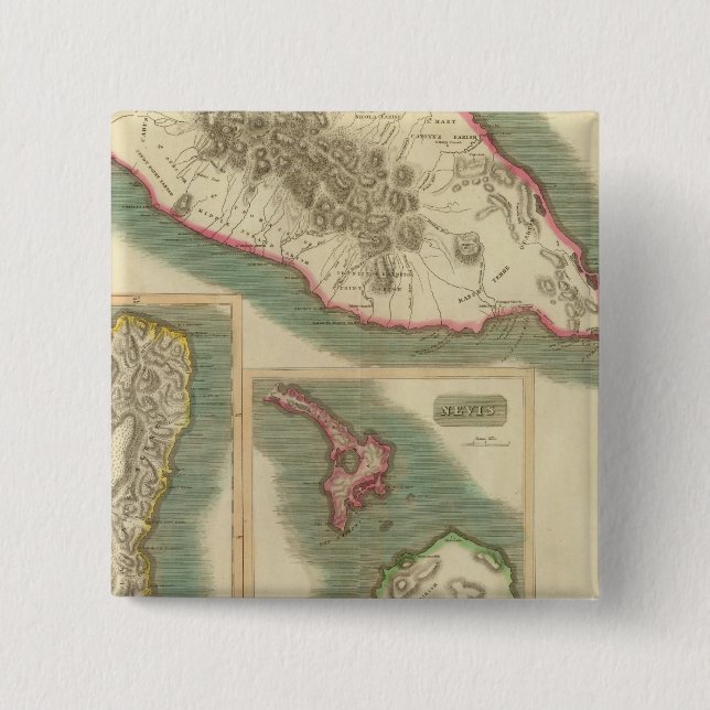 Badge Carré 5 Cm St Christophers 2 (Devant)