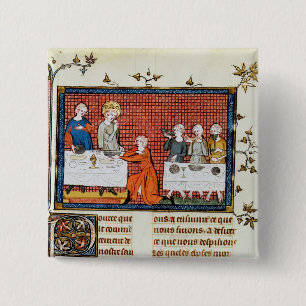 Badge Carré 5 Cm St d'alimentation, "de vie et de miracles de St