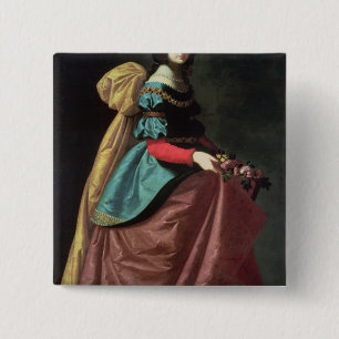 Badge Carré 5 Cm St Elizabeth du Portugal 1640