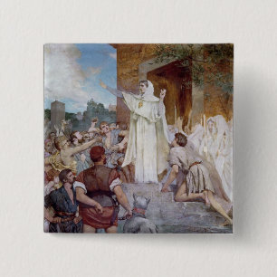 Badge Carré 5 Cm St Genevieve calmant le Parisians