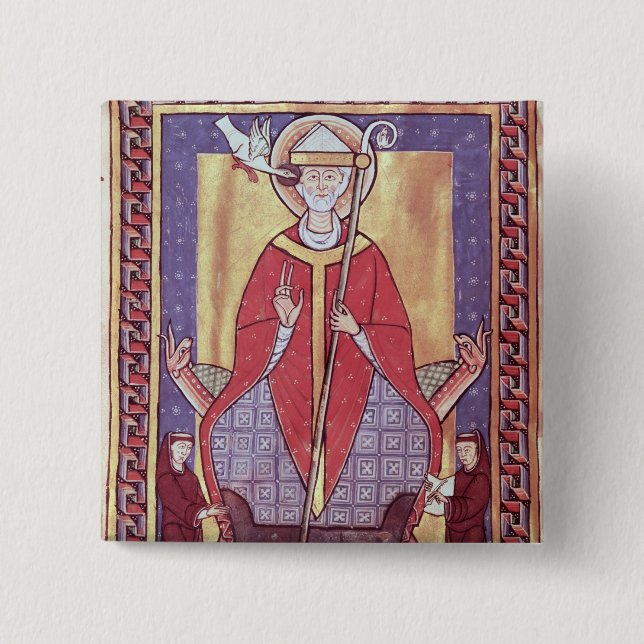 Badge Carré 5 Cm St Gregory (Devant)
