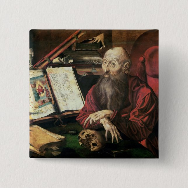 Badge Carré 5 Cm St Jerome, c.1540-50 (Devant)