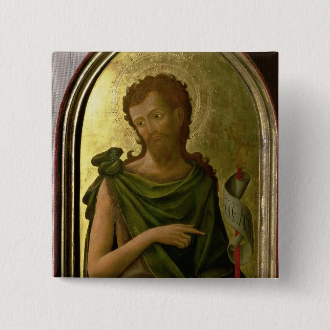 Badge Carré 5 Cm St John le baptiste (Devant)