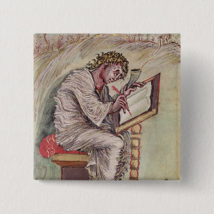 Badge Carré 5 Cm St Matthew, des évangiles d'Ebbo