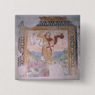 Badge Carré 5 Cm St Michael (fresque)