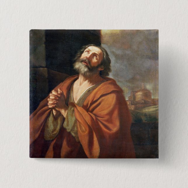 Badge Carré 5 Cm St Peter (Devant)