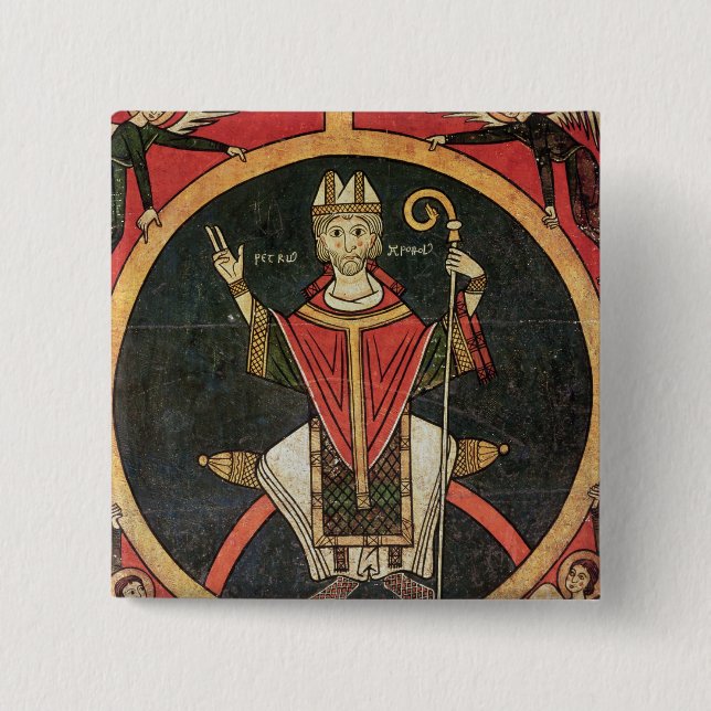 Badge Carré 5 Cm St Peter 2 (Devant)