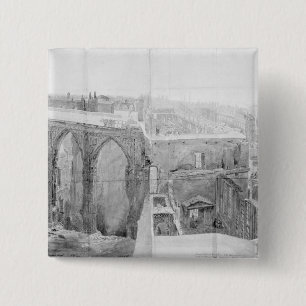 Badge Carré 5 Cm St Stephen, Chambre des Lords après le feu