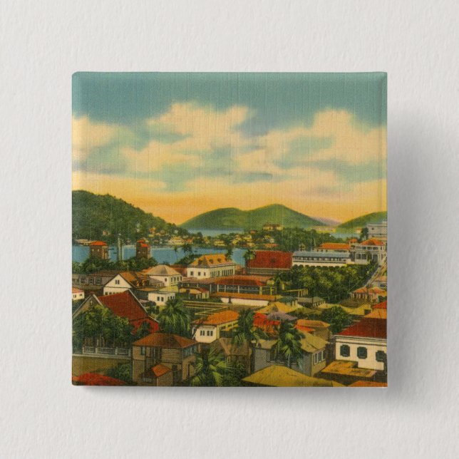 Badge Carré 5 Cm St Thomas (Devant)