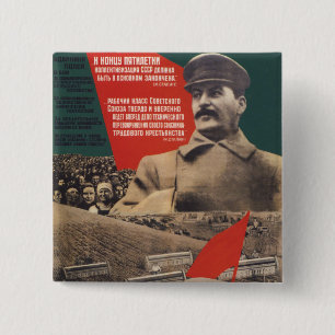 Badge Carré 5 Cm Stalin