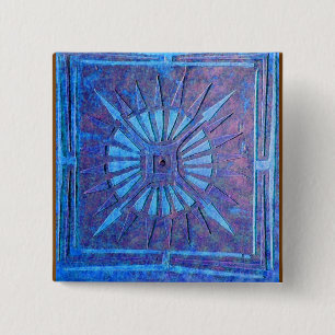 BADGE CARRÉ 5 CM STAR DU MATIN