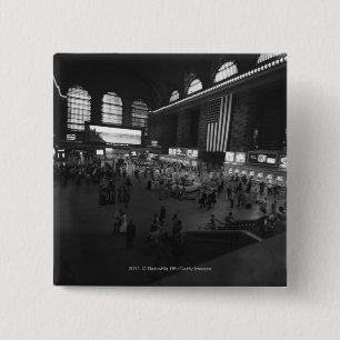 Badge Carré 5 Cm Station centrale grande des Etats-Unis New York