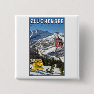 Badge Carré 5 Cm Station de sports d'hiver de Zauchensee