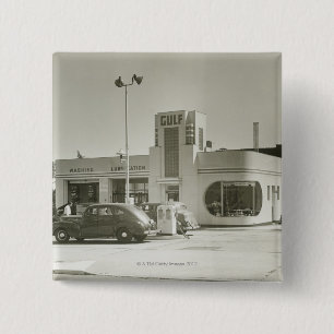 Badge Carré 5 Cm Station service