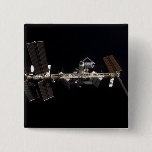 Badge Carré 5 Cm Station spatiale internationale 24