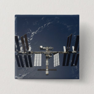 Badge Carré 5 Cm Station spatiale internationale 5