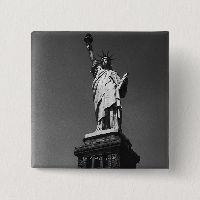 Badge Carré 5 Cm Statue de la liberté (Devant)