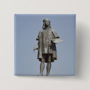 Badge Carré 5 Cm Statue de Raphael Sanzio d'Urbino, 1897