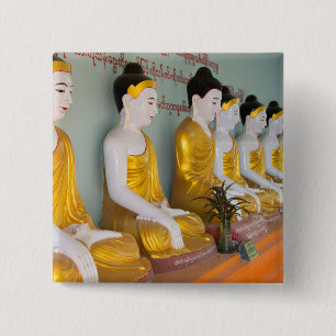 Badge Carré 5 Cm Statues bouddhistes à Umin Thounzeh