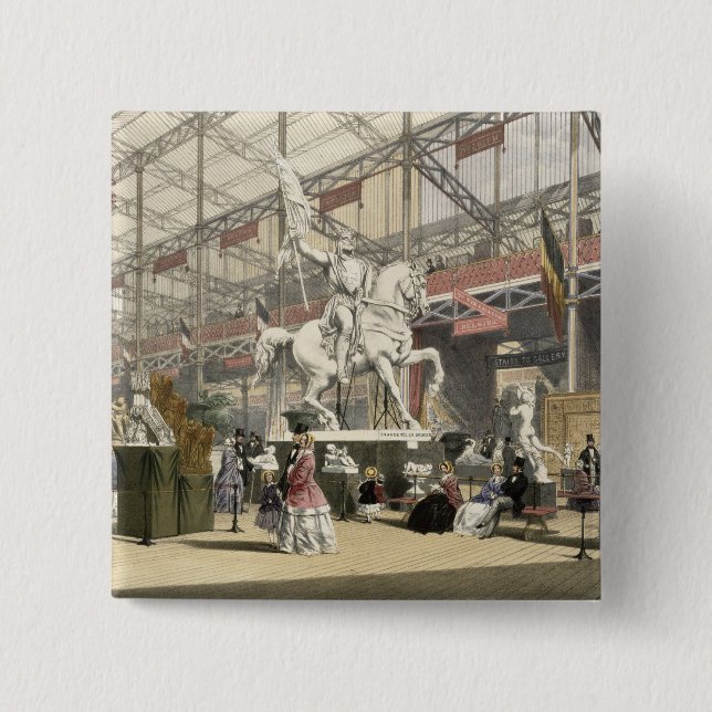 Badge Carré 5 Cm Statues dans la section de la Belgique du grand (Devant)