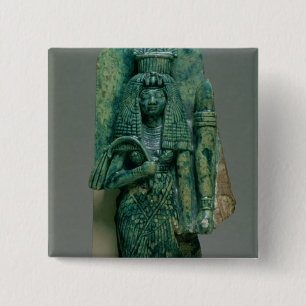 Badge Carré 5 Cm Statuette de la Reine Tiye, épouse d'Amenophis