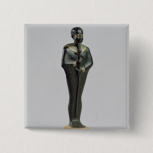 Badge Carré 5 Cm Statuette du dieu Ptah