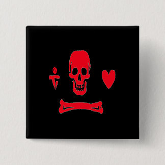 Badge Carré 5 Cm Stede Capot-Rouge