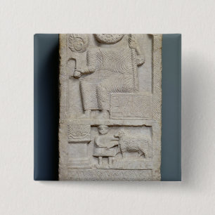 Badge Carré 5 Cm Stele consacré à Saturn, d'EL-Ayaida