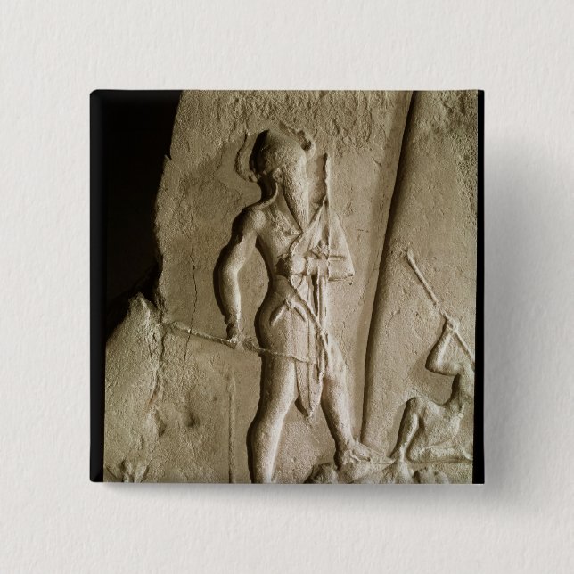 Badge Carré 5 Cm Stele de victoire de Naram-Péché (Devant)