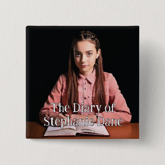 Badge Carré 5 Cm Stephanie Dane (Devant)