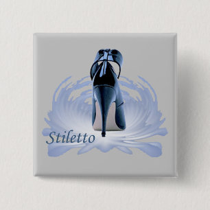 Badge Carré 5 Cm Stiletto sur un piédestal