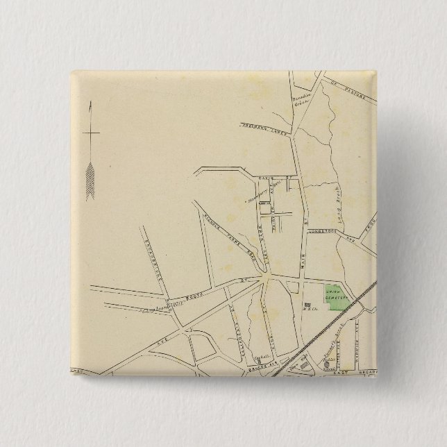 Badge Carré 5 Cm Stratford (Devant)