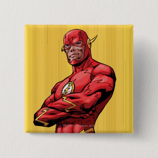 Badge Carré 5 Cm Stress Flash (Devant)