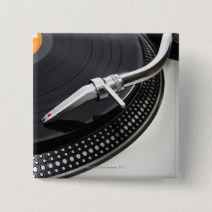 Badge Carré 5 Cm Stylet record d'aiguille