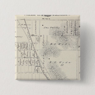 Badge Carré 5 Cm Subdivisions de Pioneer Land Co