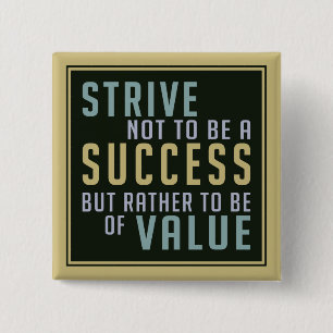 Badge Carré 5 Cm Succès et valeur Motivation bouton