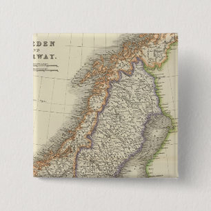 Badge Carré 5 Cm Suède et Norvège 6