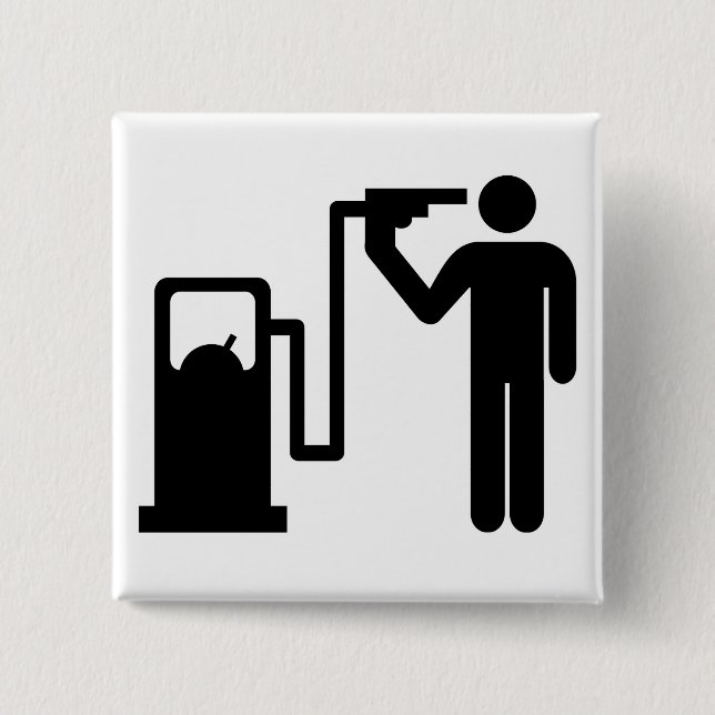 Badge Carré 5 Cm Suicide par essence (Devant)