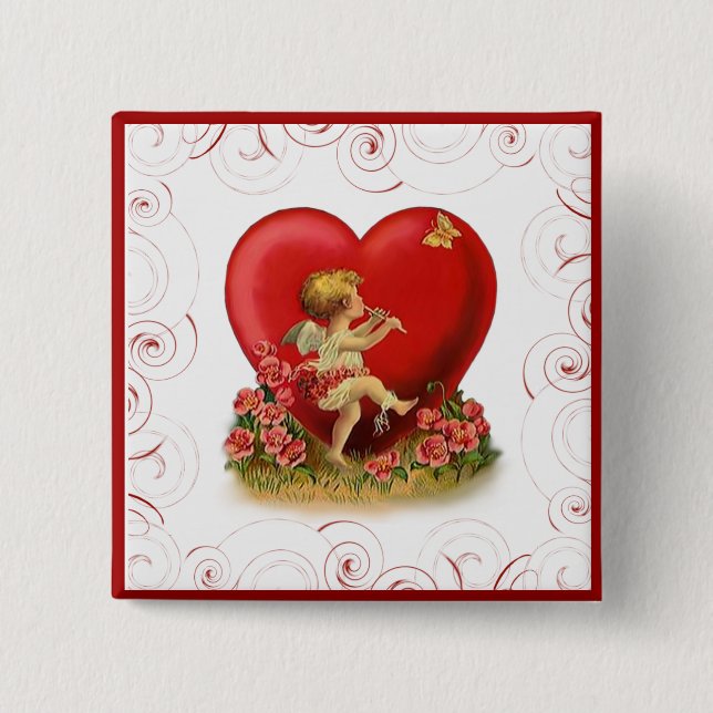 Badge Carré 5 Cm Suilow Your Heart (Devant)