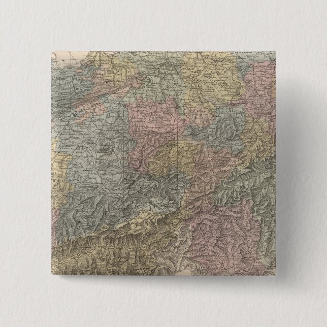 Badge Carré 5 Cm Suisse 4 (Devant)